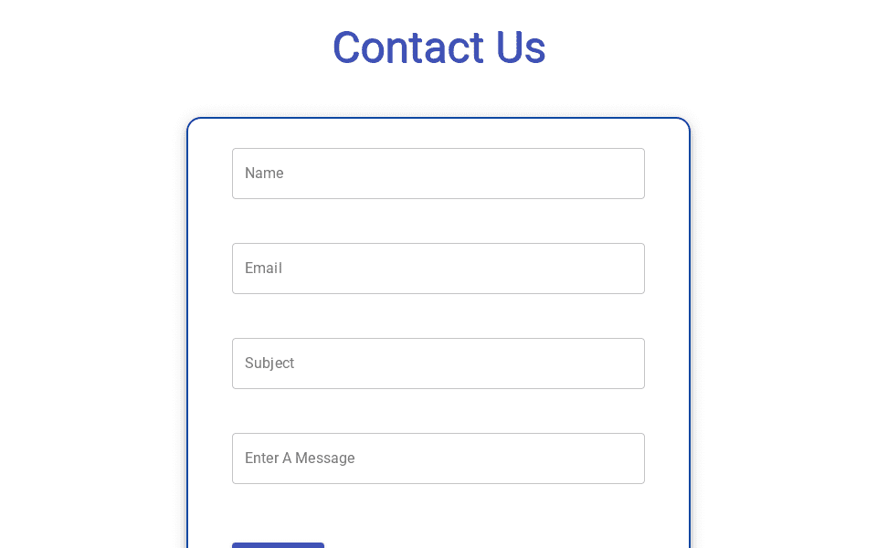 Material UI Contact Form