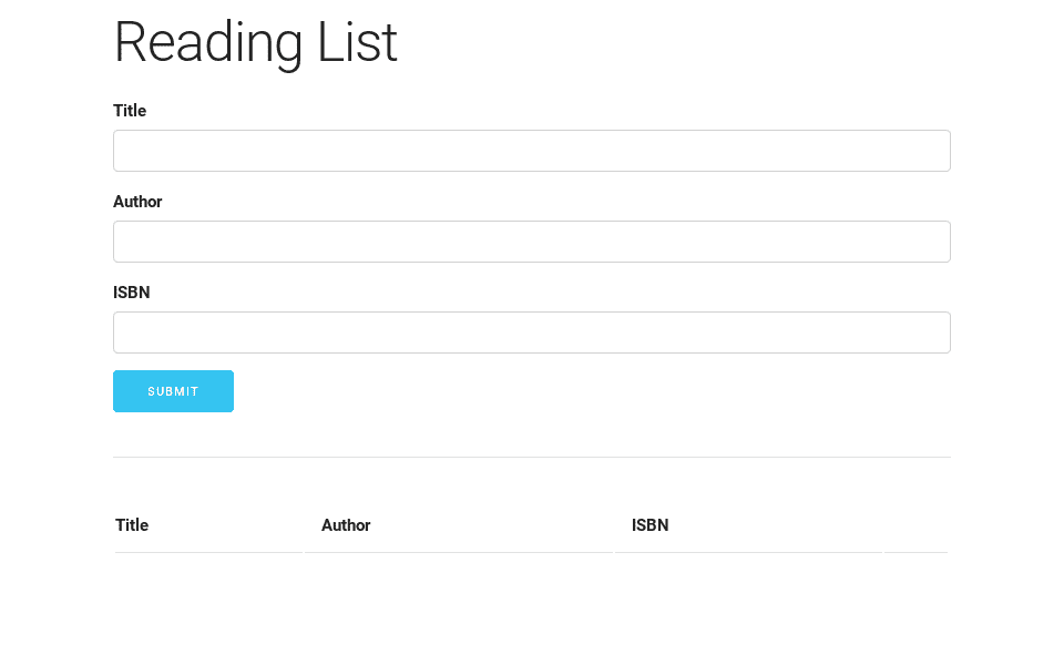 Reading List
